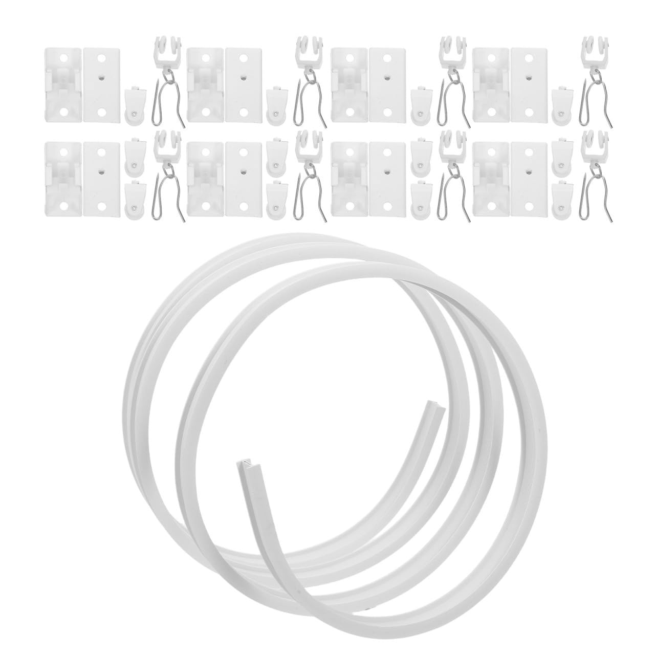 Rail rideau robuste et pliable pour installation facile en angle