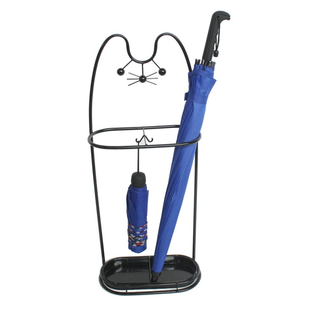 KLerDH Umbrella Stand, Creative Home Wrought Iron Barrel Retro Storage Products