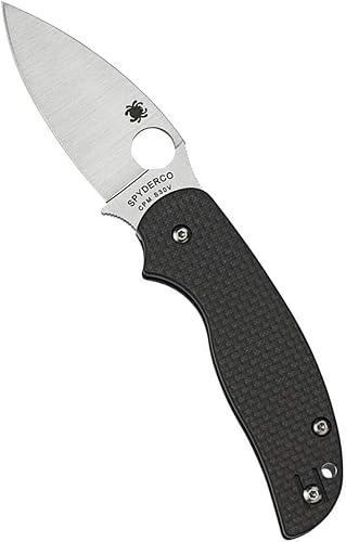 Cuchillo de hoja plegable Spyderco Sage C123CFPCL con 5 cierres de compresión.