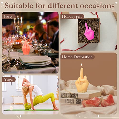 Onnpnn Gesture Candle Mold, 3D Hand Shaped Silicone Molds, Middle Finger Shaped Resin Casting Mould, Creative Gesture Perfume Candle Wax Mold Soap Molds For Diy Fondant Plaster Sculpture Clay Crafts #TOP4