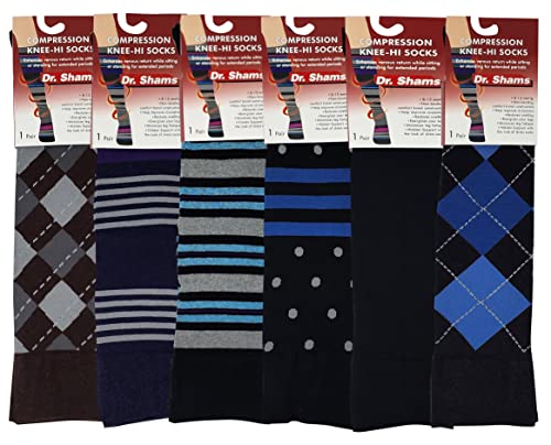 Different Touch Dr. Shams 6 pairs pack everyday Cotton compression knee high socks4