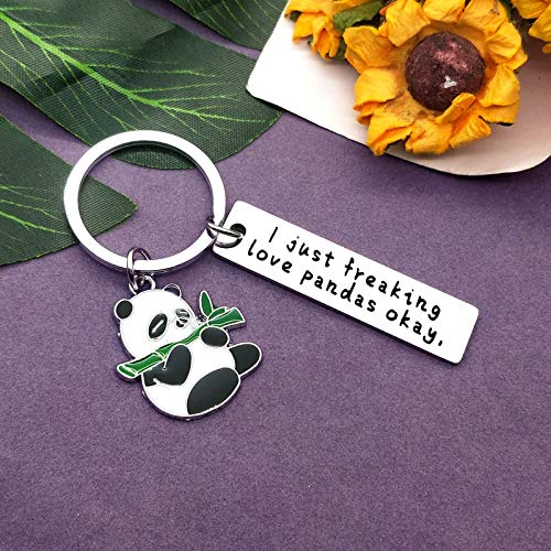 Vadaka Funny Panda Charm Keychain Panda Lovers Jewelry Gifts Animal Lovers Gift Panda Keyring For Friends Girls Christmas Graduation Birthday Gift For Panda Lovers #TOP5