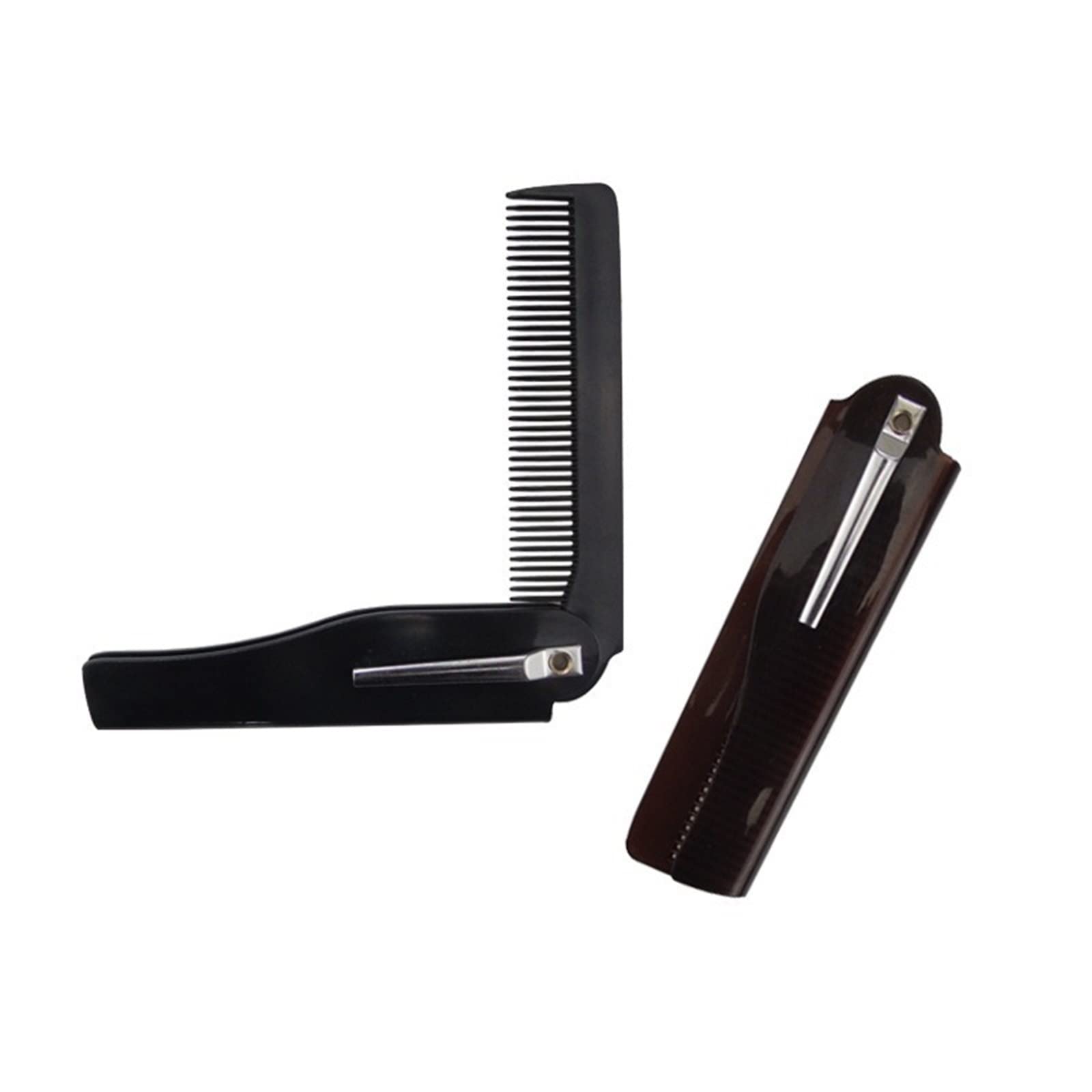 DieffematicSZ Grzebień Folding Comb Small And Portable Plastic Comb (Color : 1pce-black)