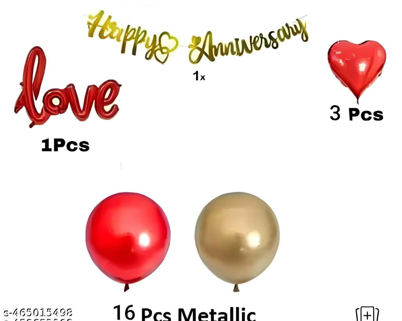 Zestaw dekoracyjny Happy Anniversary do artykułów domowych, czerwony zestaw kombi baner foliowy, metaliczne balony, balony foliowe w gwiazdki, dekoracje rocznicowe do sypialni
