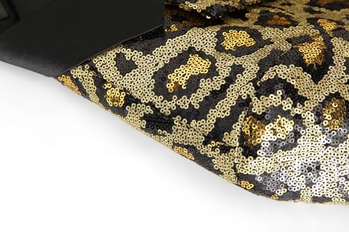 Mens Gold & Red Sequin Tuxedo Blazer Slim Fit One Button Sport Coats Shiny Dress Suit Jacket for Prom, Party, Wedding3