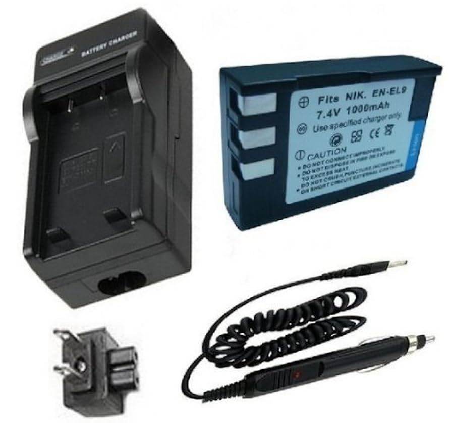 MH-23 Battery Charger For Nikon D3000 D5000 D8000 D40 D40X D60 Camera EN-EL9 EN-EL9a EN-EL9e B9 Battery