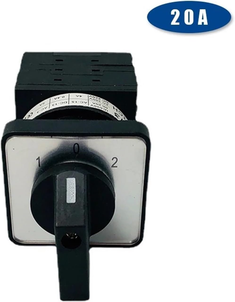 LW42-20A 3 Position Rotary Cam Switch 690V 12 Terminal 3 Pole Manual Transfer Industrial Selector YMW42