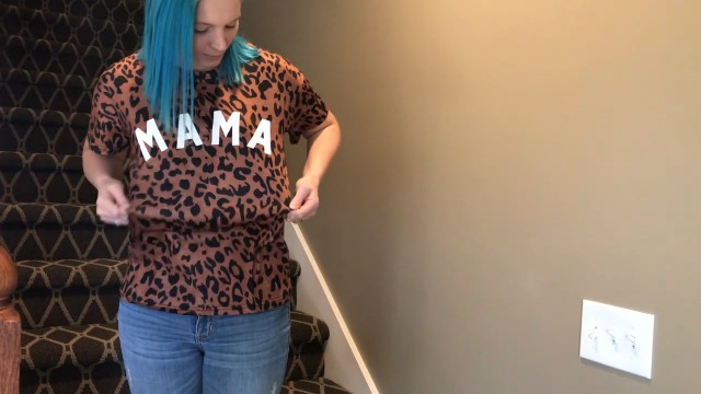 Womens Madre Leopard Print T-Shirts Short Sleeve Mama Shirts