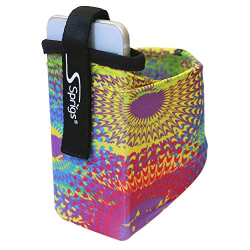 Sprigs Armband For Iphone 11/X/Xr/8/7 Plus, Galaxy S10/S9, Google Pixel 4. Lightweight & Comfortable Running Armband, Stretches To Fit All Phones With Case - Spin Art, Medium #TOP1