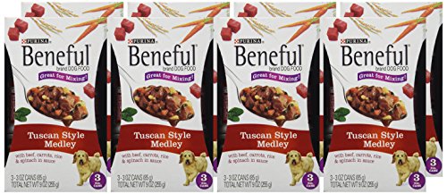 Image of Purina Beneful Wet Dog Food, Tuscan Style Medley, (3) 3 Oz Cans