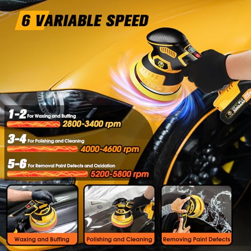 Niusken Cordless Car Buffer Polisher