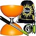 Produktbild Diabolo Set Cyclone (Orange) Freiläufer (mit kugellager) Dreifache Lagerung Kombi-Set mit Diablo Alu-Handstäbe und Diaboloschnur (diabolo schnur ULTRA SPIN 10m-Rolle +Reisetasche!