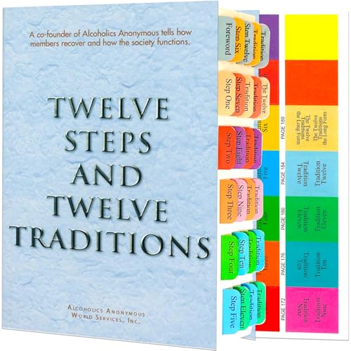 Onglets plastifiés code couleur pour Douze Étapes et Traditions - 5
