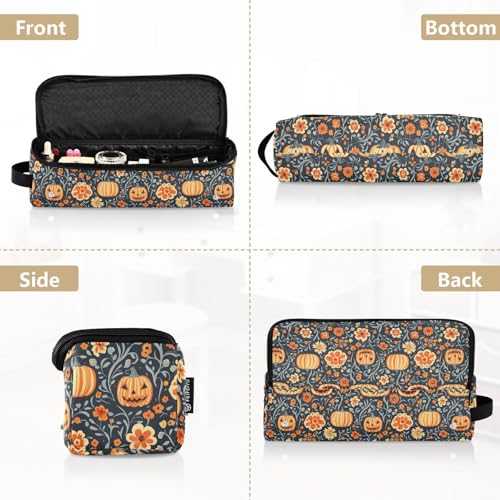 Bolsa de viaje floral retro resistente al calor para herramientas de cabello: protege planchas, rizadores y accesorios miniatura 5