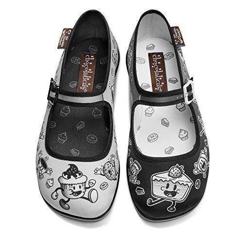 Hot Chocolate Design Chocolaticas Cartoon Bailarina Mary Jane para Mujeres Multicolor HCD 36
