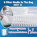 OlitAir 16x20x1 MERV 11 Air Filter,AC Furnace Air Filter,Reusable ABS Plastic Frame, 7 Pack Replaceable Filter Media (Actual Size: 15 3/4