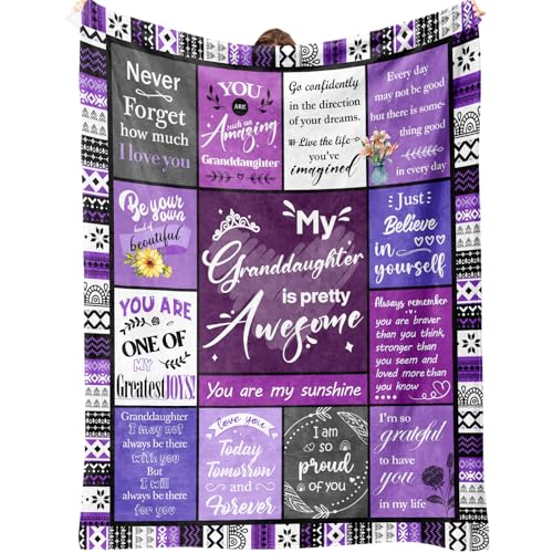 Flpoxzd Granddaughter Gifts from Grandma, Grandpa, Birthday Gifts for Granddaughter,...