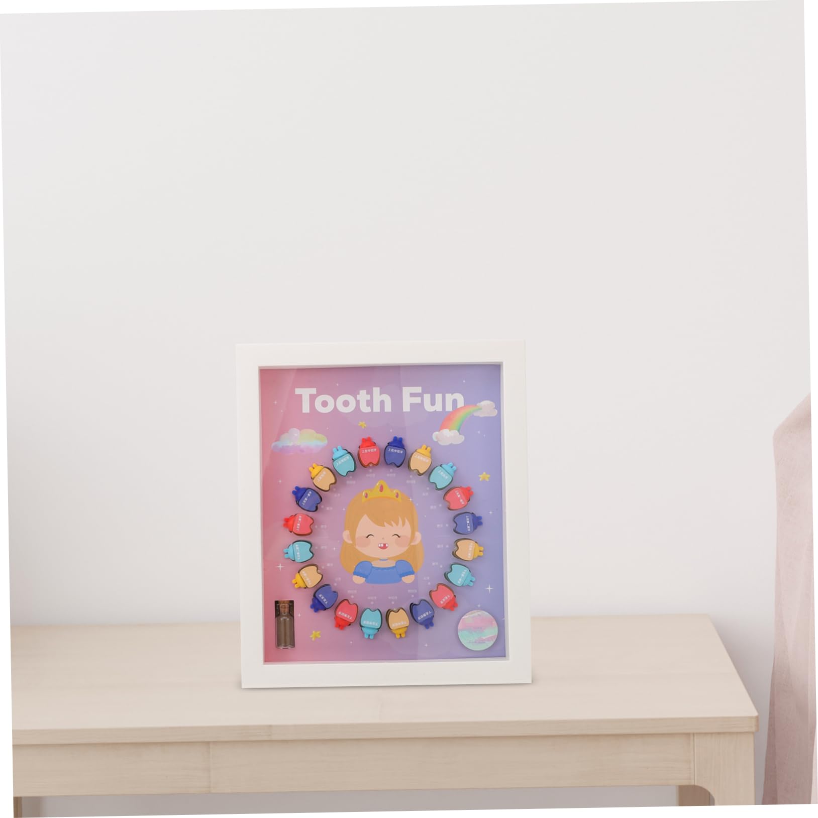 ibasenice Milchzahnbox Personalisiert für Kinder Zahnhalter für Ersten Zahn Kunststoff Sicher und Robust Erinnerungsbox mit Fächern