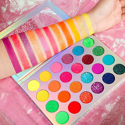 GlitzyGurl Neon Glitter Eye Shadow Palette - Image 7