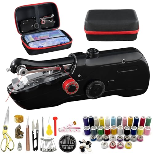 Handheld Sewing Machine with Black Storage Case...