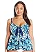 Maxine of Hollywood Women's Plus-Size Florida Keys Full Tankini with Tie Front