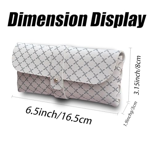 Image of Glasses storage bag Travel sunglasses myopia glasses storage bag Fashion leather storage bag