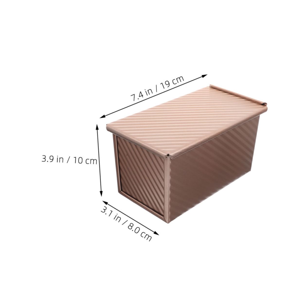 CIYODO Nonstick Loaf Baking Pans Set Rectangular Bread Molds Lid Heavy Duty for Uniform Baking Easy Release