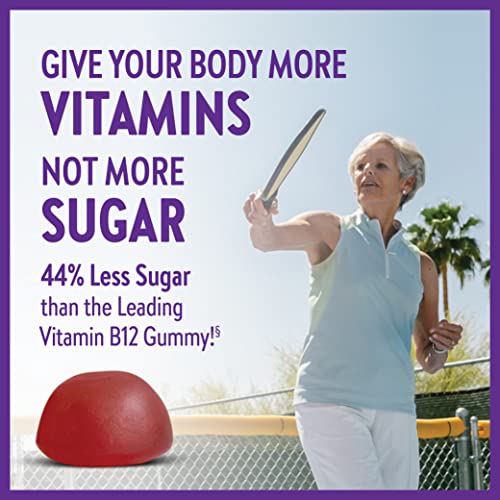 New Chapter® Organic Vitamin B12+ Gummies – 44% Less Sugar§, Usda Organic Vegan B12, Two Daily Gummies For Cellular Energy Support With Cordyceps, Non-Gmo, Gluten Free, Raspberry Flavored, 60Ct #TOP3