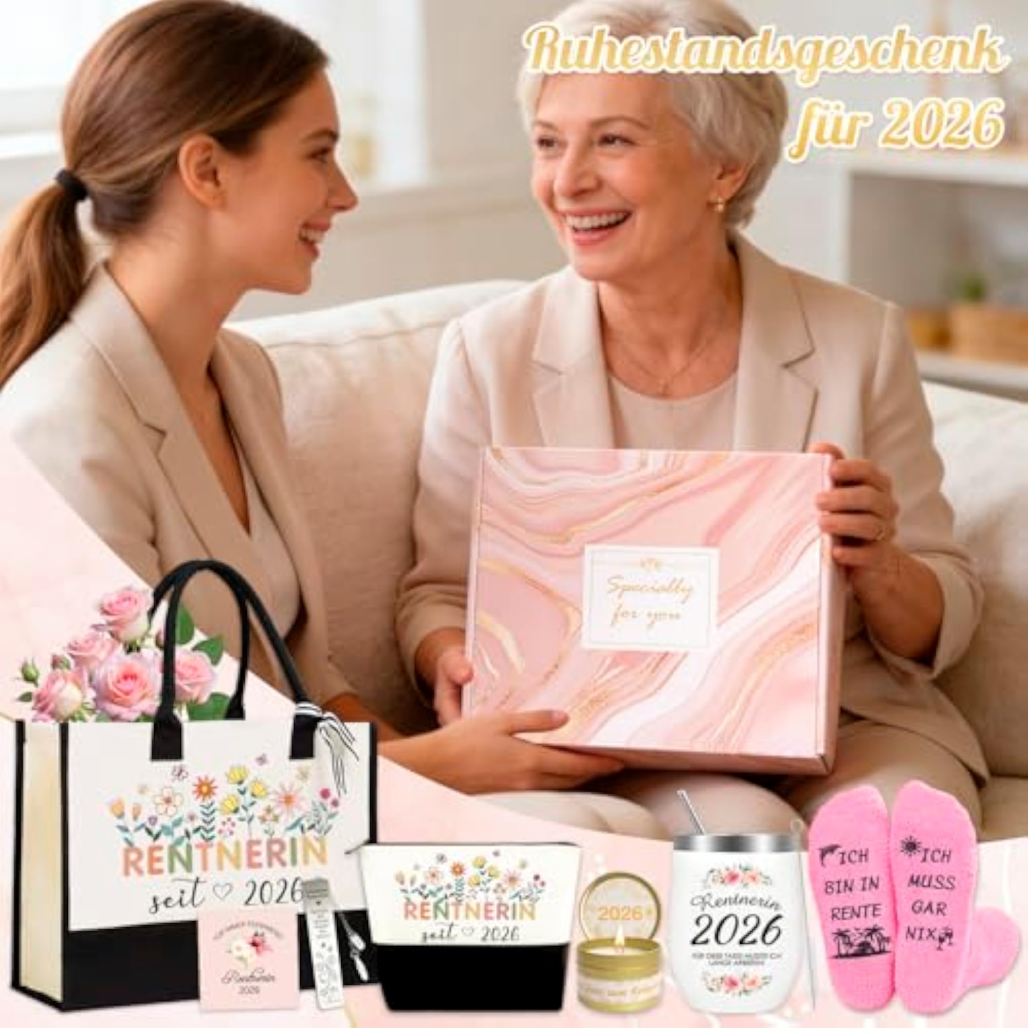 Retirement Gift Woman, 8-Piece Set for Celebration