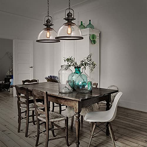 Suspension rétro pour îlot de cuisine résolvant le manque de luminosité avec style - 5