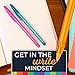 BIC Color Cues Pen Set, 60-Count Pack, Assorted Colors, Fun Color Pens for School Supplies, Includes BIC Cristal Xtra Smooth Ballpoint Pens