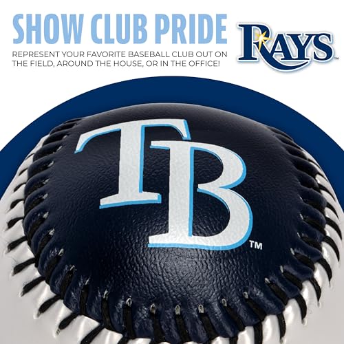 image for Franklin Sports Tampa Bay Rays MLB Team Baseball - MLB Team Logo Soft 