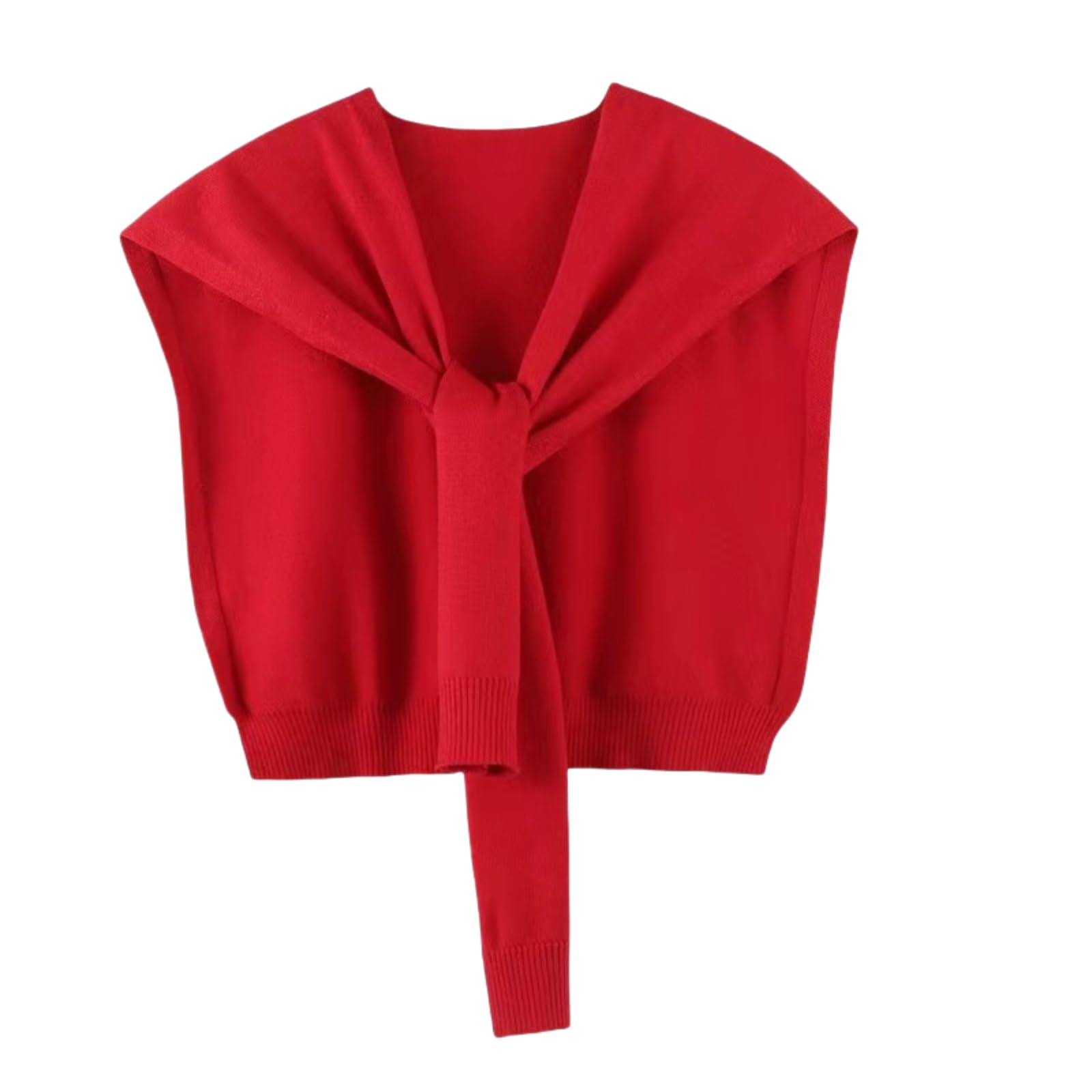 WaJuemy Sweater Shawl Wraps for Women Sweater Knitted Knotted Shawls Travel Casual Scarf Cape Shoulder Tops Fashion Wrap