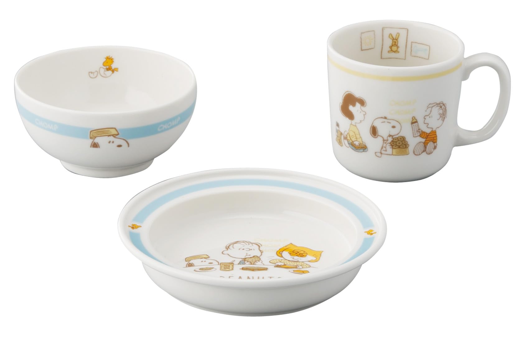 Amazon｜スヌーピー Peanuts 食器3点セット 子供食器 ギフト