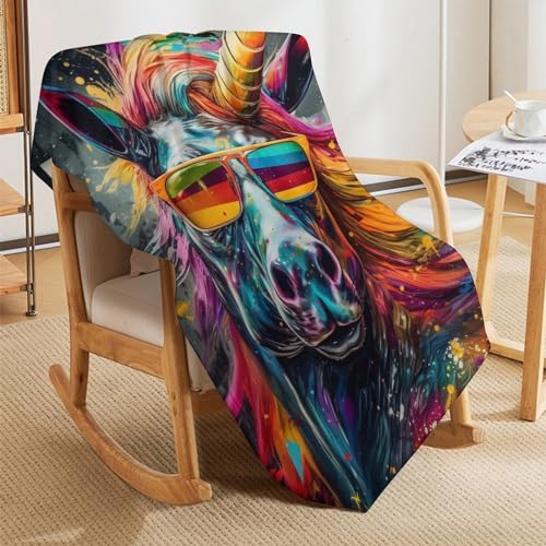 Couverture en cheval moelleuse et super douce, plaid chaud de lit - 8