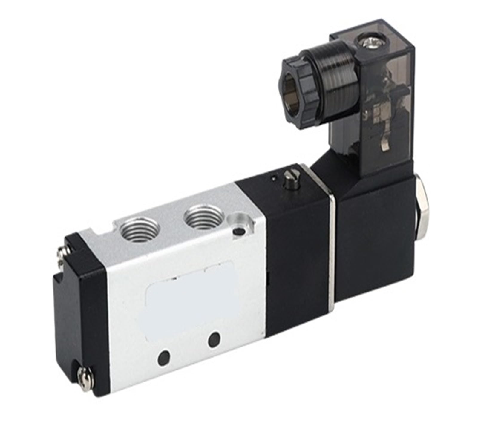Solenoid Pneumatic Valve 4V110-06 5/2 Way 5 Port 2 Position for Air Compressor Valve DC12V 24V AC24V 110V 220V(Only 4V110-06,AC110V)