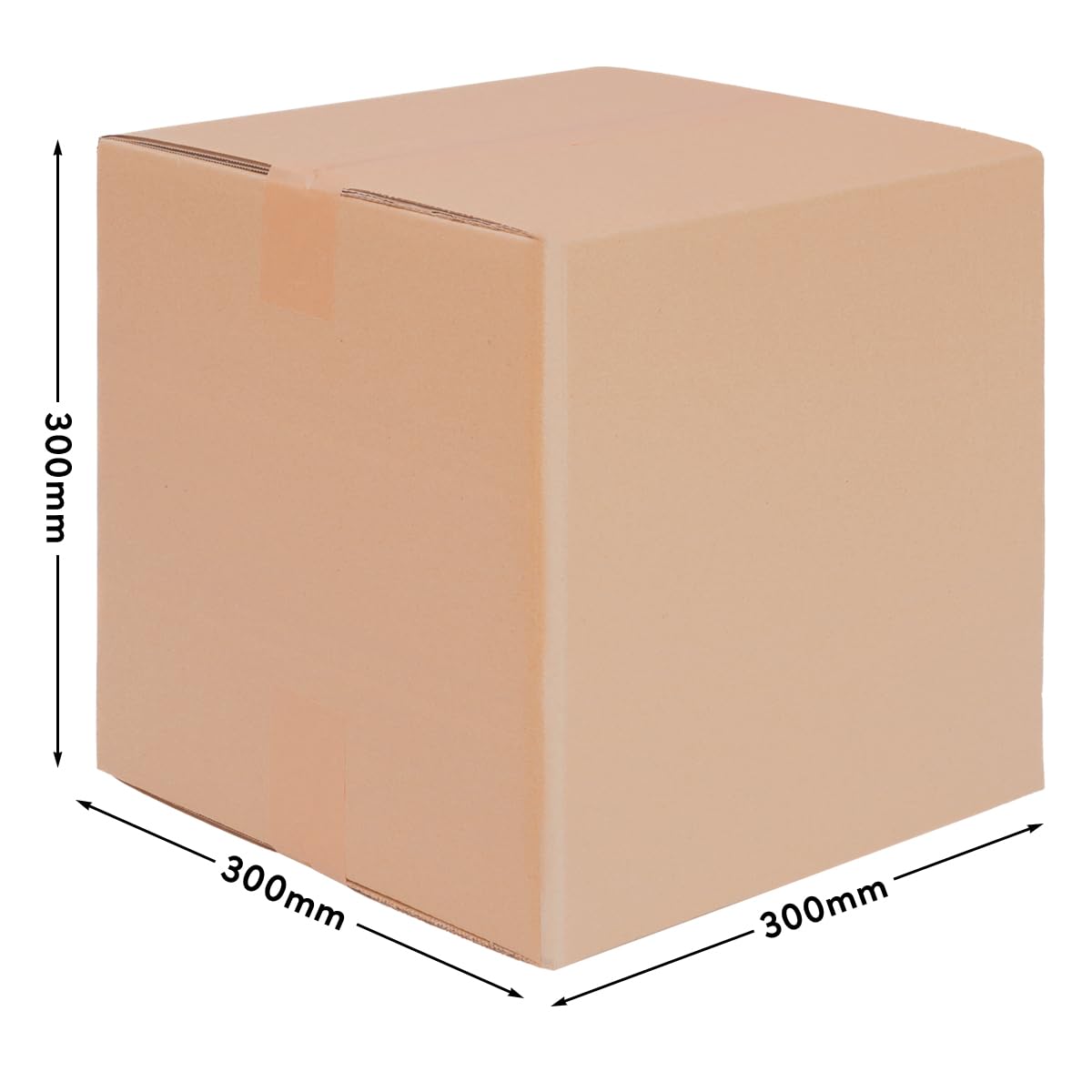 verpacking Składane kartony 300 x 300 x 300 mm z regulacją wysokości, brązowe (wymiary wewnętrzne 295 x 295 x 285 mm) KK 41 2-faliste duże karton wysyłkowy DHL pakiet DPD GLS Hermes pakiet stabilne