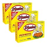 El Yucateco Achiote en Pasta Condimentada – 100 g | Sazonador Tradicional Mexicano para Carnes, Tacos y Guisos - Pack Laborawi (3 x 100g)