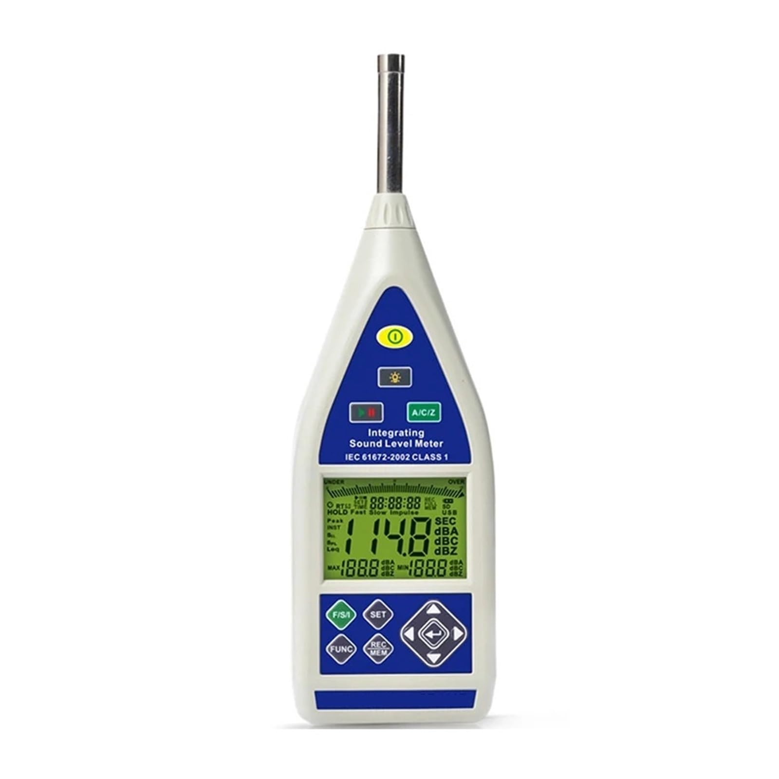 Sonómetro De Clase 1 Con Rango De Medición De 30 A 130 DB Amplia AplicacióN
