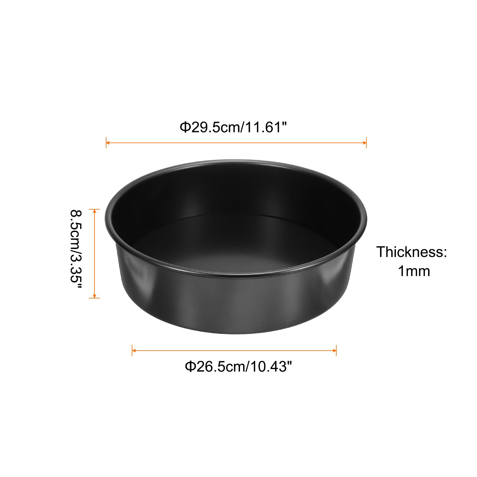 HARFINGTON Round Cake Pan with Removable Loose Bottom 11