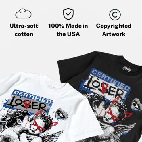 Image of DopeSkill Graphic Tee Streetwear Hip Hop Hypebeast Street Style Crew Neck Unisex T-Shirt Sneaker Colour Matching Shirts Angel