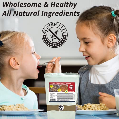 LC Foods Hot Cereal | All Natural Ingredients | Low Carb Oatmeal | Diabetic Friendly | Gluten-free | No Sugar Added | Delicious Taste Low Carb Cereal Perfect for Breakfast (8 Oz)