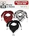 LOVARZI Set of 3 Red Black White Cotton scarf - Clothing Accessory Men Tactical Desert Scarf Shemagh Keffiyah - Turban Head Face Neck Gaiter Scarf - Rock star camo fashion scarves