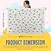 Baby Morgan Blankets Thermal Waffle Baby Blanket Crib Bedding - Soft Cozy Warm Infant Thermal Cover for Nursery Stroller or Bassinet, Lightweight Ideal Shower Gift Satin Trim Balloon Pattern 36