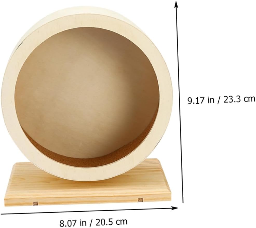 Silent Hamster Wheel Medium Transparent Running with Stable Base for Small Pets Exercise and Stress Relief Anti-Slip and Easy to Clean Small Animal Accessory