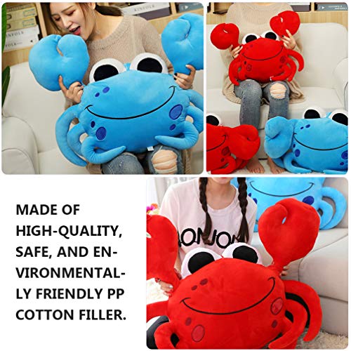 NUOBESTY Caranguejo Animal de Pelúcia de Pelúcia Praia Animal Marinho Brinquedo Macio Brinquedo Oceâ