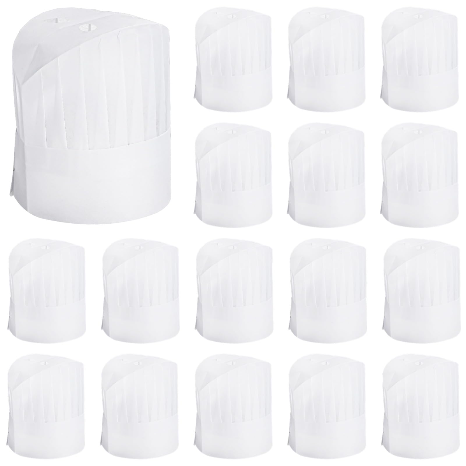 CACAZI 50 cappelli da chef usa e getta, in tessuto non tessuto, regolabili e traspiranti