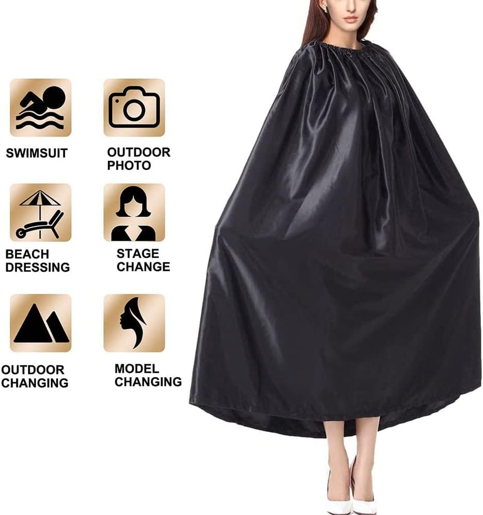 Portable Changing Station for Camping, Outdoor Changing Cover Ups Lightweight Instant Privacy Shelters Beach Dressing Cover for Swimming Changing, Beach Changing, Dancer Changing (1.2M, Black)
