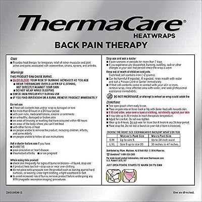 Thermacare Heatwraps Lower Back & Hip, L-XL- SPECIAL LIMITED PACK OF 10 Count