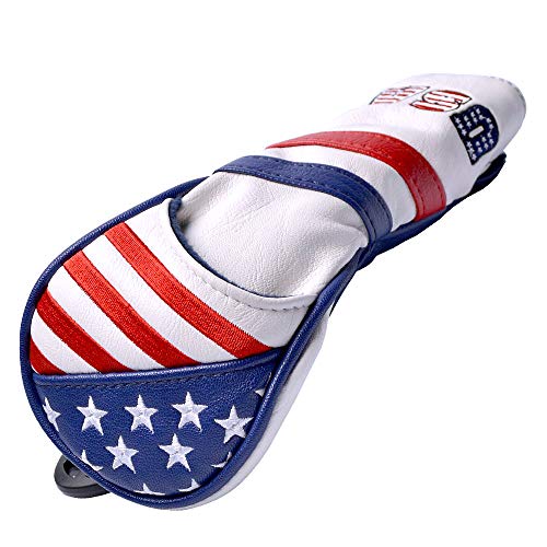 GOOACTION USA Golf Club 3 5 Fairway Wood Headcover American Stars and Stripes Flag Synthetic Leather Patriotic Head Covers Protector - Image 4